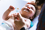 infant and caregiver